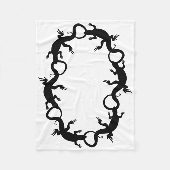 Cobertor De Velo Lizard Blanket Legal Lizard Art Fleece Blanket (Frente)