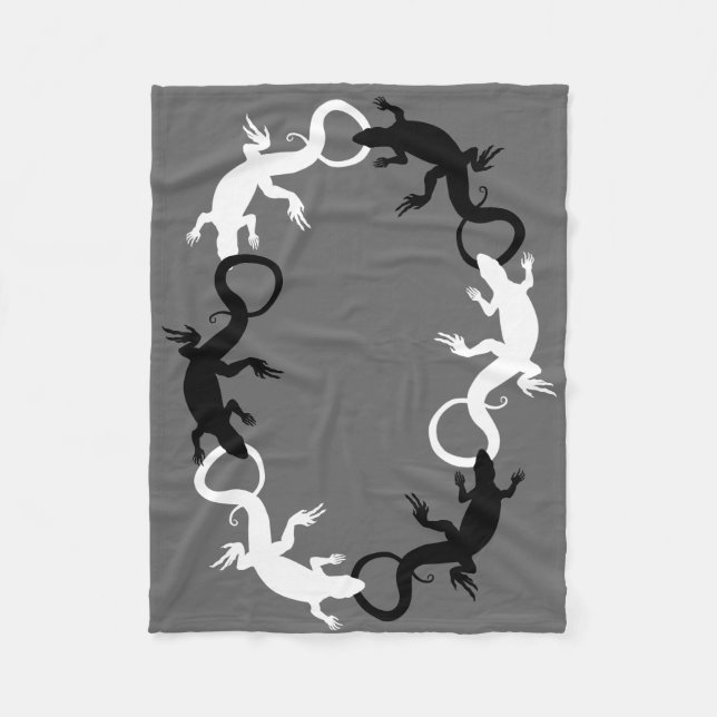 Cobertor De Velo Lizard Blanket Legal Lizard Art Fleece Blanket (Frente)