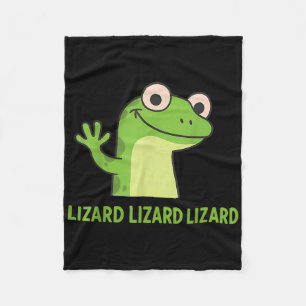 Cobertor De Velo Lizard Lizard Lizard Funny Weirdcore Animal Meme G