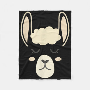 Cobertor De Velo Llama Face Dia de as Bruxas engraçado Costume Alpa