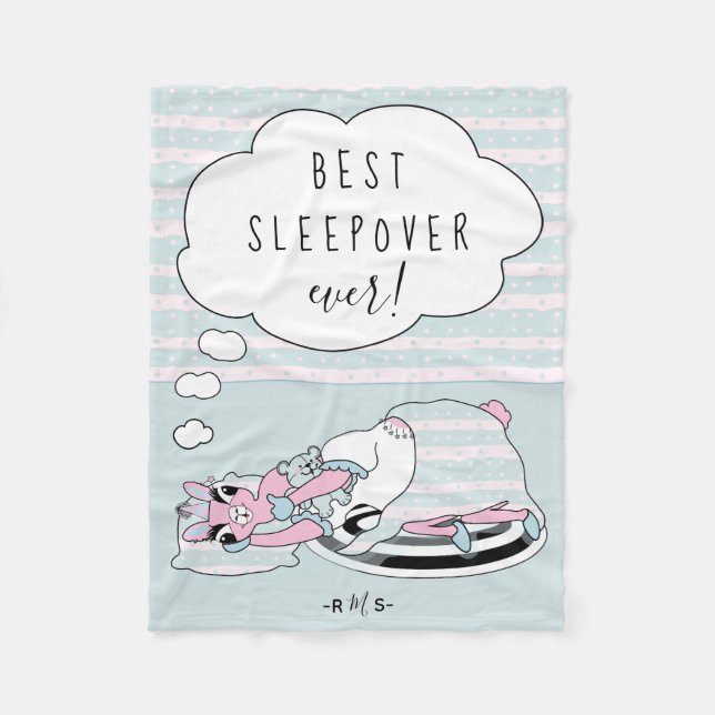 Cobertor De Velo Llama no festival do pijama (Frente)