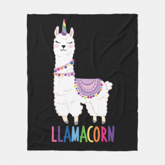 Cobertor De Velo Llamacorn - Funny Unicorn Llama