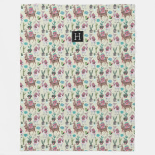 Cobertor De Velo Llamas e Cactus Ocidentais   coberturas de grande