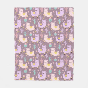 Cobertor De Velo Llamas Fleece Blanket