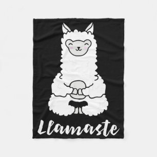 Cobertor De Velo Llamaste - Presente para Amantes de Yoga Fofos, Ll