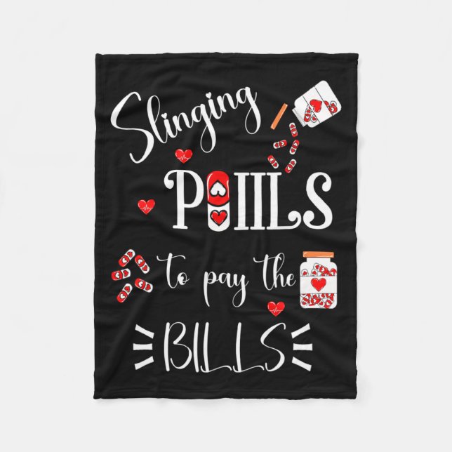 Cobertor De Velo Lls Heart Funny Pharmacist Life Valentines Day  (Frente)