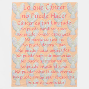 Cobertor De Velo Lo que Cáncer no Puede Hacer Angel Chemo