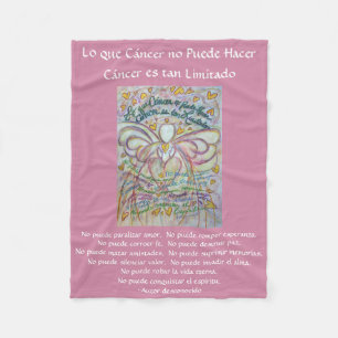 Cobertor De Velo Lo que cáncer no Puede Hacer Angel Chemo Blanket