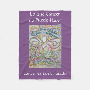 Cobertor De Velo Lo que Cáncer no Puede Hacer Angel Chemo Blanket