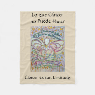 Cobertor De Velo Lo que Cáncer no Puede Hacer Angel Chemo Blanket