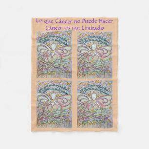 Cobertor De Velo Lo que cáncer no Puede Hacer Angel Chemo Blankets