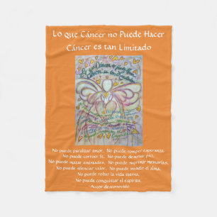 Cobertor De Velo Lo que cáncer no Puede Hacer Angel Chemo Blankets