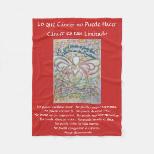 Cobertor De Velo Lo que cáncer no Puede Hacer Angel Chemo Blankets
