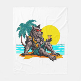 Cobertor De Velo lobisomem de férias