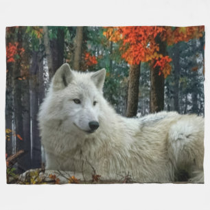 COBERTOR DE VELO LOBO BRANCO