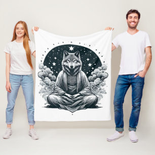 Cobertor De Velo Lobo Consciente