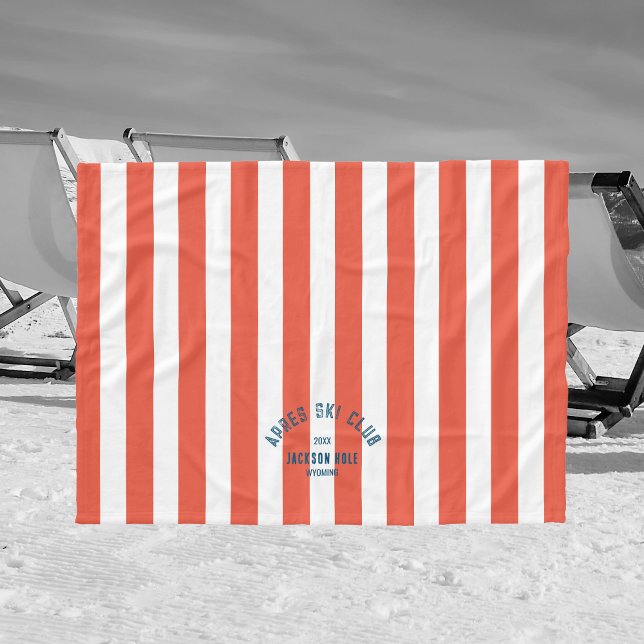 Cobertor De Velo Local Personalizado do Clube de Esqui Apres - Faix (Criador carregado)