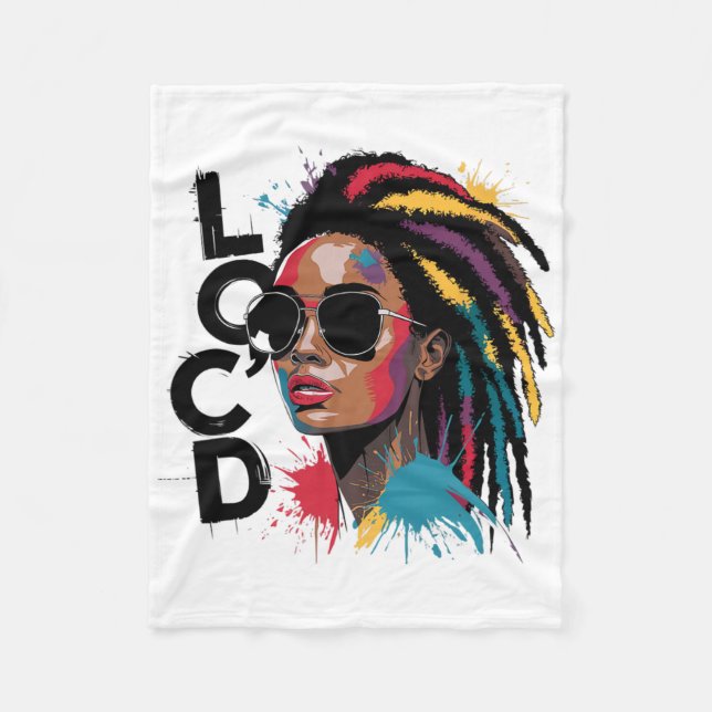 Cobertor De Velo Localizado Para a Vida Afro Locs Droga Dreadlocks  (Frente)