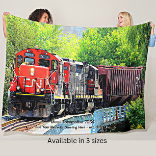Cobertor De Velo Locomotiva diesel 7054 - Add Name