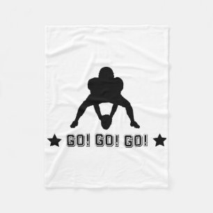 Cobertor De Velo Logotipo de jogador de futebol americano