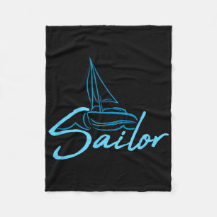 Cobertor De Velo Logotipo de Texto Marinheiro Equipe de Vela Símbol