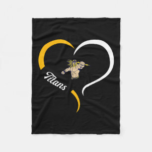 Cobertor De Velo Logotipo Ottawa-glandorf Titans Half Heart Slogan