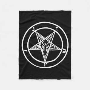 Cobertor De Velo Logotipo Satânico do Pentagrama Invertido