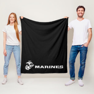 Cobertor De Velo Logotipo USMC - Branco