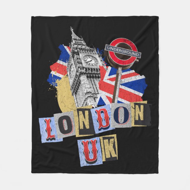 Cobertor De Velo London UK Retro style design (Frente)