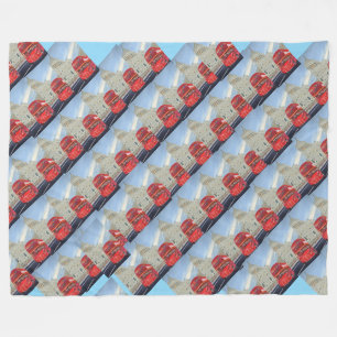 Cobertor De Velo Londres Red Bus Fleece Blanket