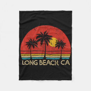 Cobertor De Velo Long Beach California Ca Surfer Retro Vintage