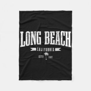 Cobertor De Velo Long Beach California Est. 1897 Vintage