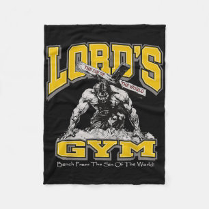 Cobertor De Velo Lords Gym Bench Pressiona O Pinto Do Mundo2
