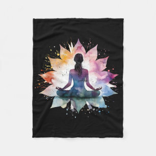 Cobertor De Velo Lótus de Meditação Colorida Yoga Chakra Lance Espí