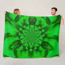 Cobertor De Velo Lotus em Green Satin Fleece Blanket