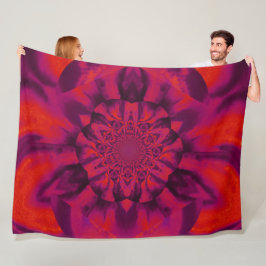 Cobertor De Velo Lotus em Red Satin Fleece Blanket