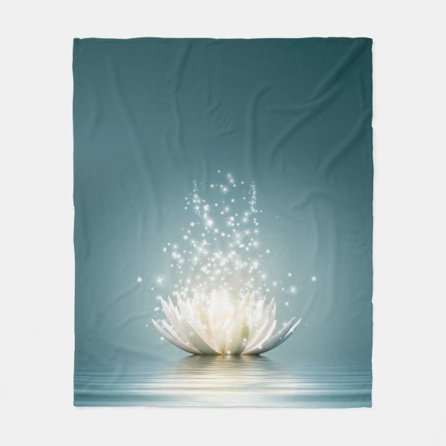 Cobertor De Velo Lotus Flower Throw Blanket (Frente)