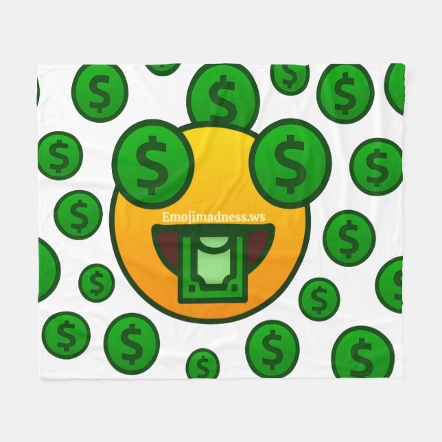 Cobertor De Velo Loucura de Emoji (Frente (Horizontal))