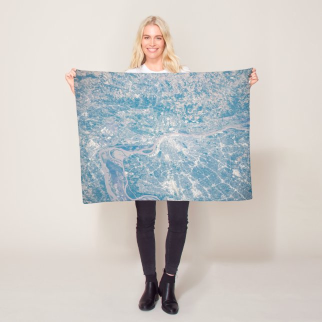 Cobertor De Velo Louis, Missouri Ao Longo Do Rio Mississippi. (In Situ)