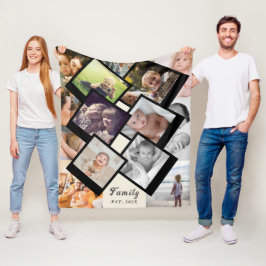Cobertor De Velo Love Always – 13-Photo Family Memory Blanket