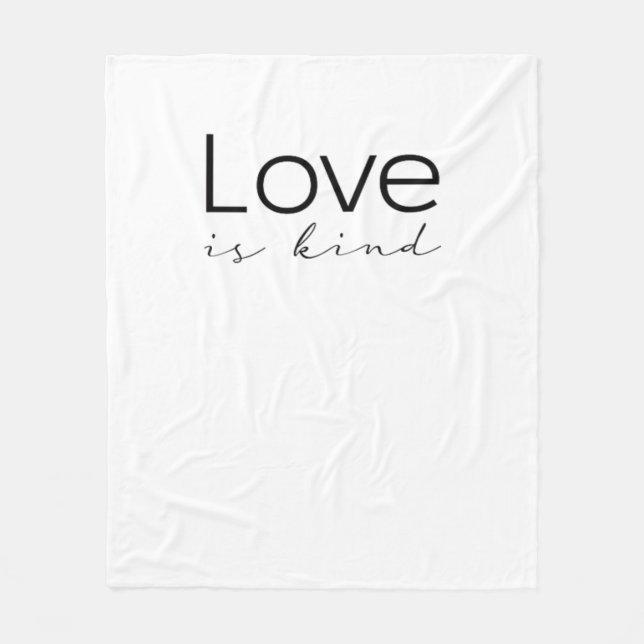 Cobertor De Velo Love Is Kind Christian Scripture Love Is Patient I (Frente)