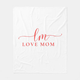 Cobertor De Velo Love Mãe Modern Typografia