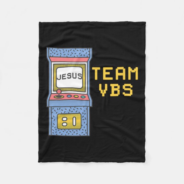 Cobertor De Velo Love Vbs 2024 Video Game Vacation Bíblia School Re (Frente)