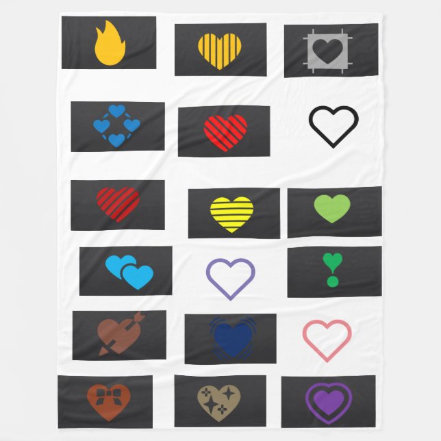 Cobertor De Velo love with all my heart (Frente)