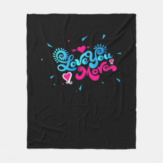 Cobertor De Velo Love You More Clean Typography Style 
