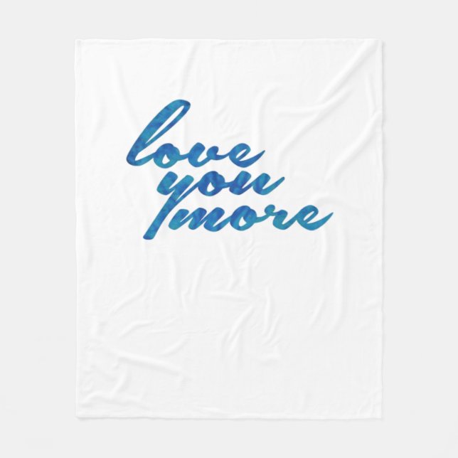 Cobertor De Velo Love You More Refined Aesthetic  (Frente)
