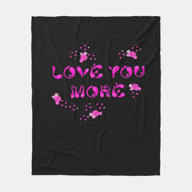 Cobertor De Velo Love You More Visual Style  (Frente)
