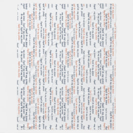 Cobertor De Velo Loyal to My Peace Fleece Blankets