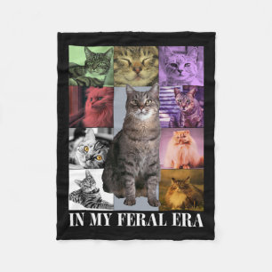 Cobertor De Velo Lua Gata Engraçada Na Minha Era Feral Gatinho Para