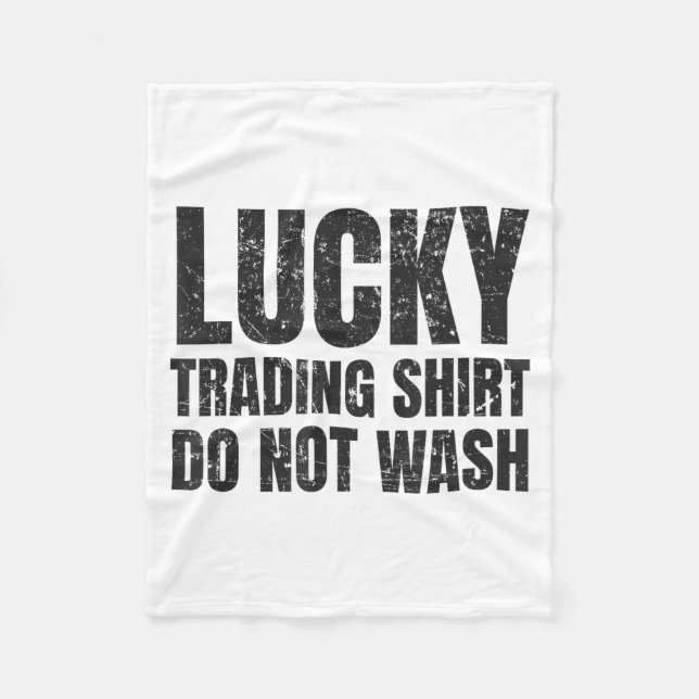 Cobertor De Velo Lucking Trading Shirt Funny Stock Market Traders G (Frente)